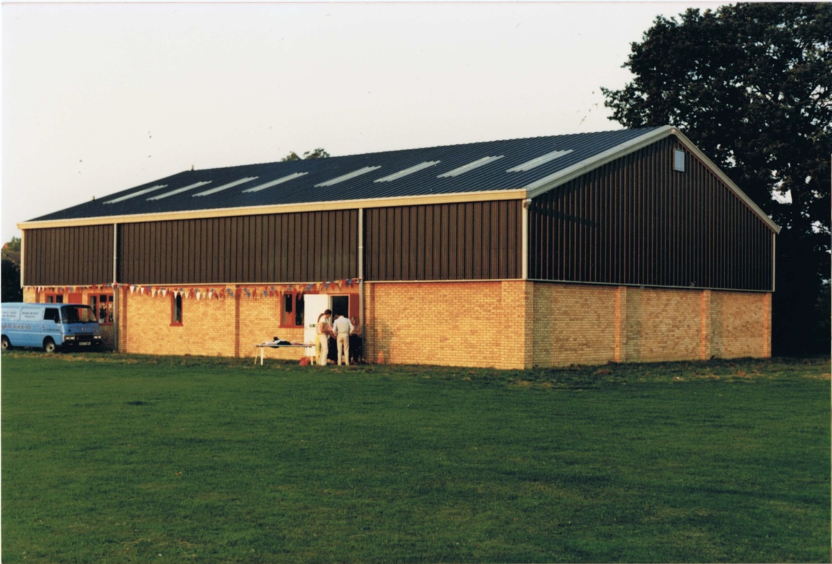 The Village Hall as seen from the Playing Field 